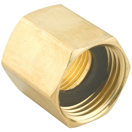 Fiskars Gilmour 3/4 in. Brass Threaded Double Female Hose Accessory Connector 807074-1002